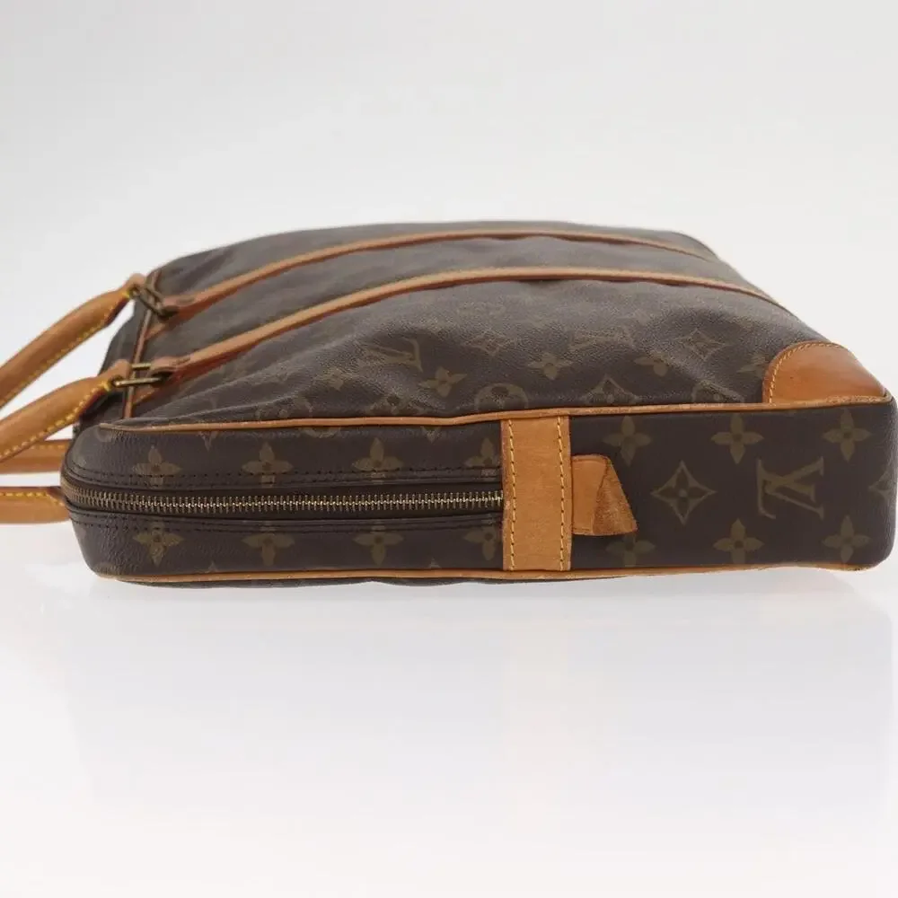 Louis Vuitton Monogram Porte Documents Voyage Business Bag Brown